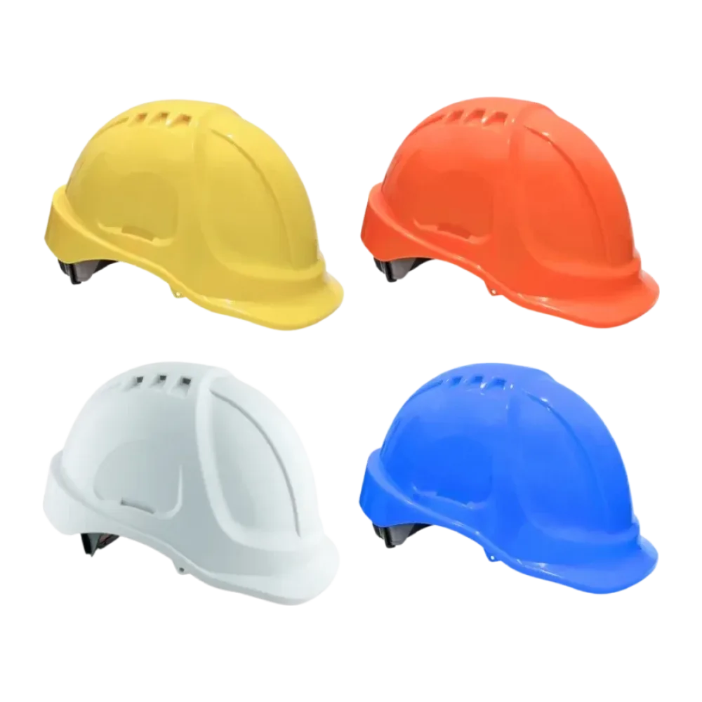 Casque de securite hd7 ventile +molette+jugulaire 2 points