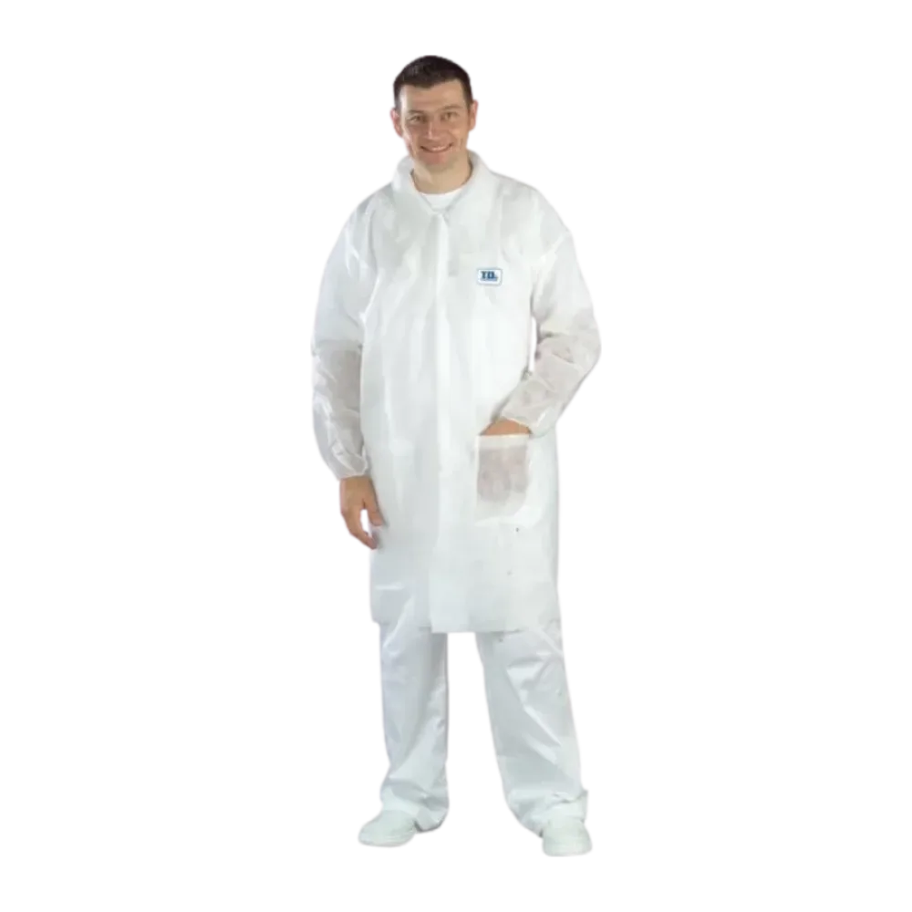 Blouses avec poche spp 40g/m2 blanc col classique Taille L
