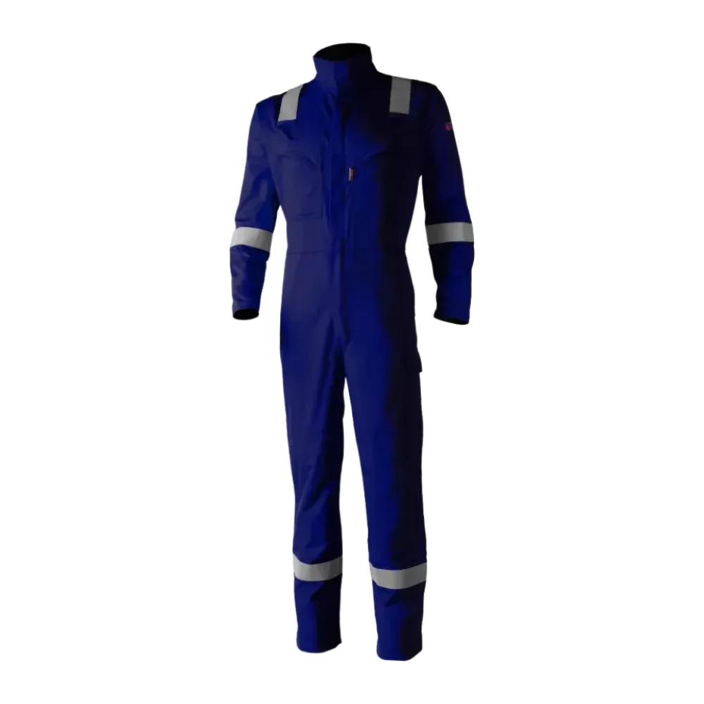 Combinaison thor avec bande retro reflechissantes multirisque couleur navy blue