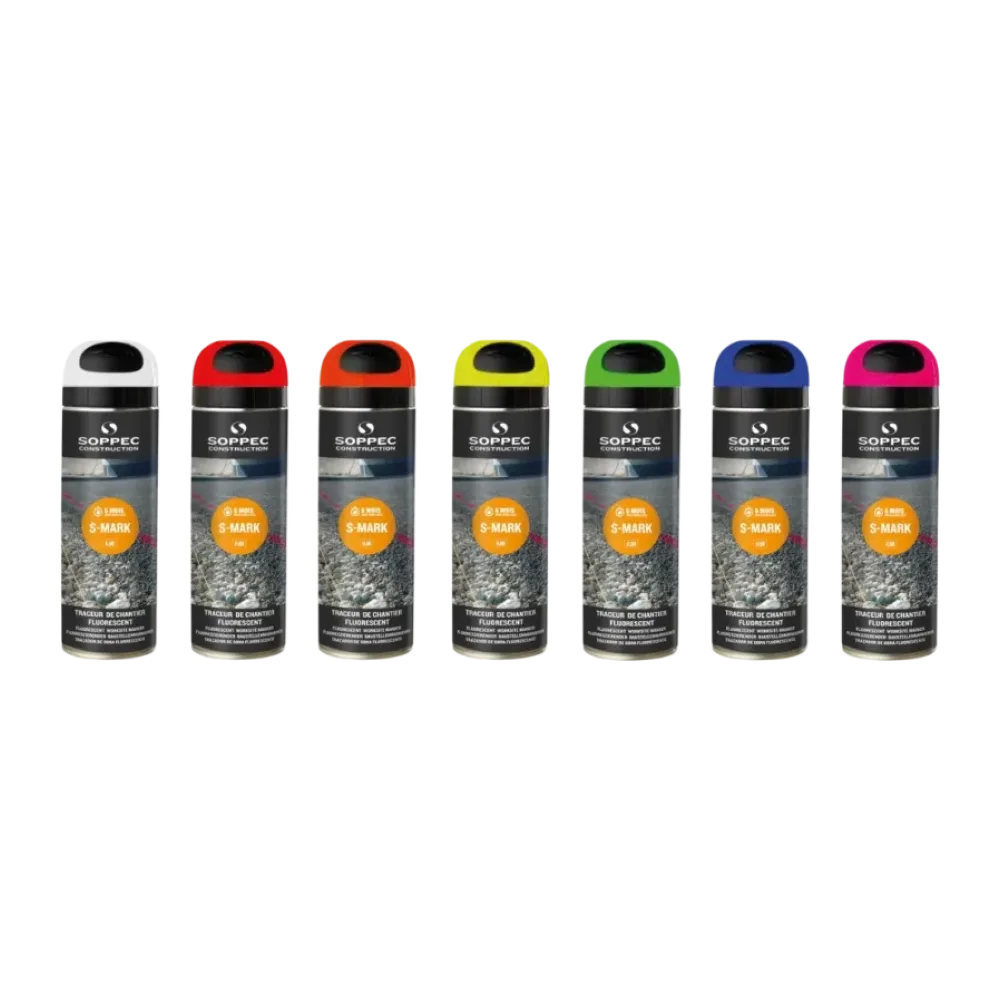 Traceur de chantier fluorescent s mark 500ml