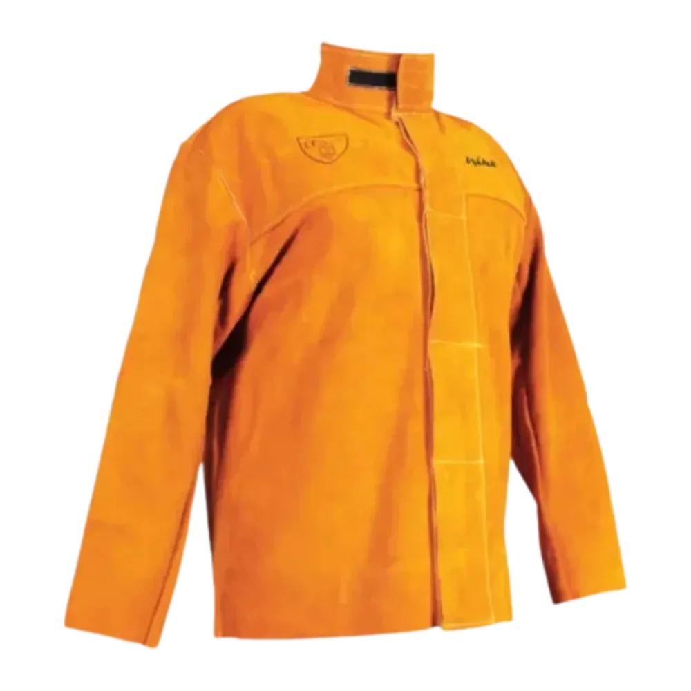 Veste en cuir soudeur croute souple - dos en coton ignufige - couture kevlar taille L et XL