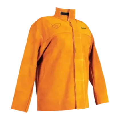 Veste en cuir soudeur croute souple - dos en coton ignufige - couture kevlar taille L et XL