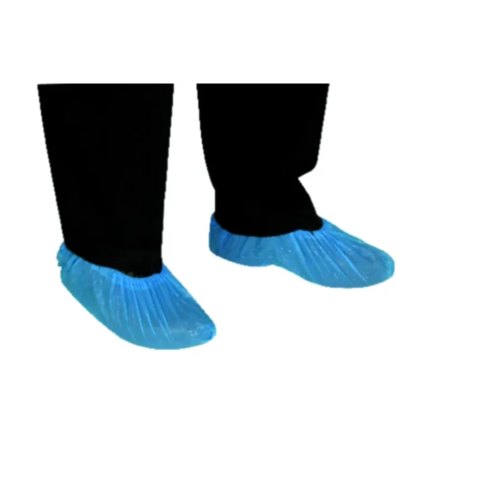 Couvre chaussures polyethylene bleu (100 pieces)
