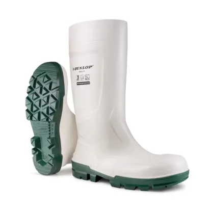 Botte de sécurité alimentaire PVC S4 SR FO LG Dunlop Work-IT couleur blanche Taille 41