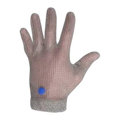 Gant en cote de maille wilco sans manchette, bleu, rouge, blanc