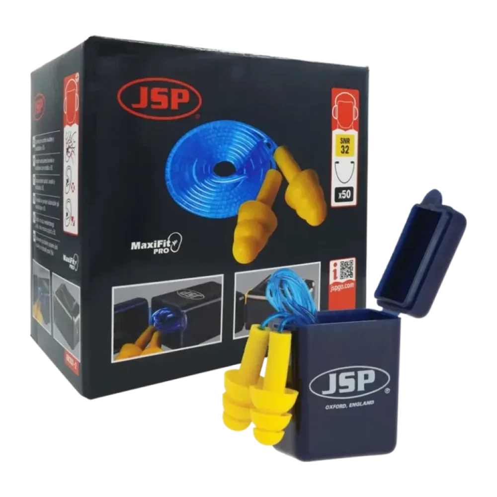 Bouchons d'oreille réutilisable JSP MAXIFIT pro avec cordon
